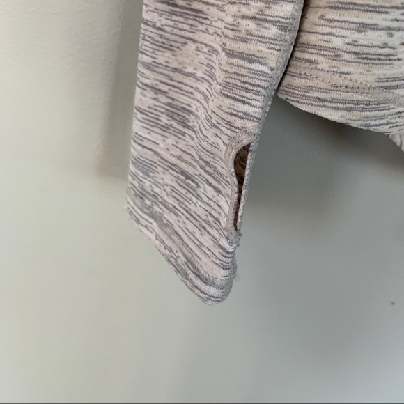 Zyia Active Ash Split Back Long Sleeve Tie Back Yoga Top Size XXL - Picture 2 of 7